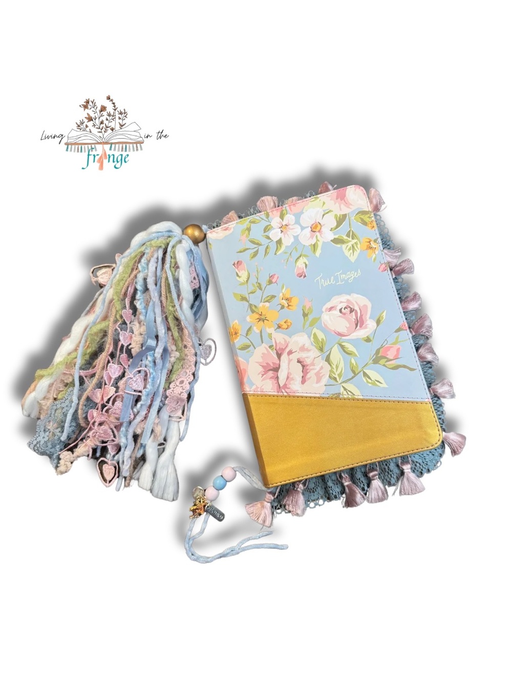 Fringed NIV gift Bible with lace Accents and Tassel Bookmark